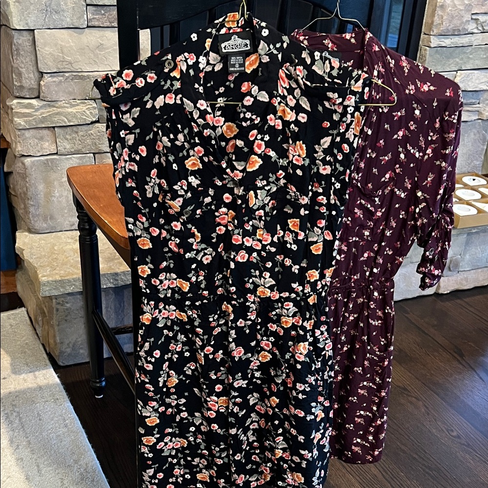 SET OF TWO Flowery Angie- brand dresses